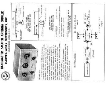 Harvey Wells Z match schematic circuit diagram
